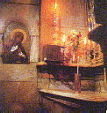Sanctuary of the Holy Sepulchre where Christ was laid in the tomb