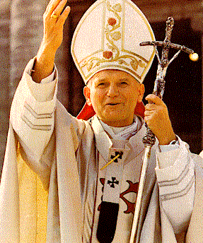 Pope John Paul II on his 78th Birthday