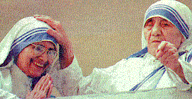 Sister Nirmala and Mother Teresa united against exploitation