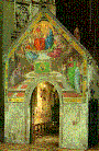 St. Francis of Assisi's first chapel displayed the creche