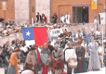 Color Chilean group serenades Pope